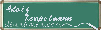 Adolf Kempelmann Visitenkarte